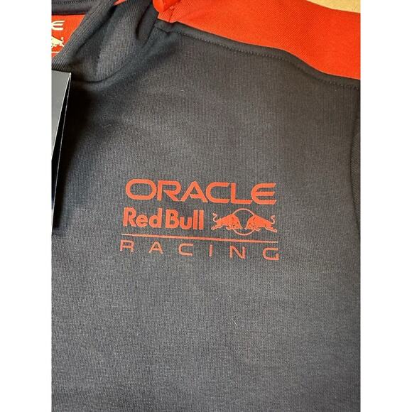 Oracle Red Bull Racing Hoodie Mens SMALL Blue Red Full Zip Sweatshirt - Picture 2 of 10